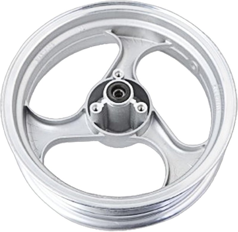 Minho Front Side Disc Brake Motorcycle 13 Inch Mt3.50x13 Wheel Hub in Steel Material Compatible with Chinese 4-stroke GY6 Engine Scooter Mopeds Jonway 125cc,Silver Color - Image 1